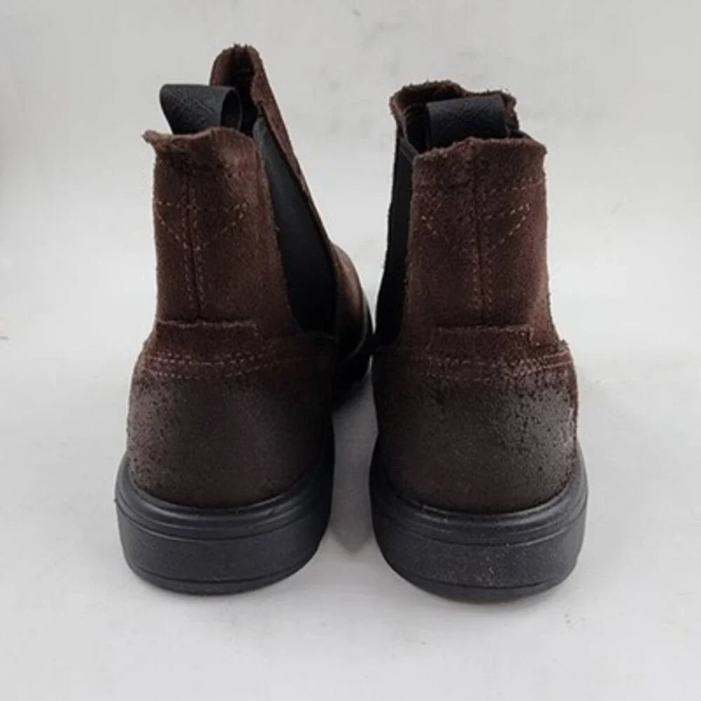 UGG Biltmore Chelsea Boots Men's 7.5 Dark Chocolate Logo Detail Slip On